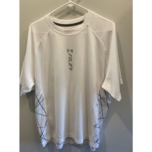 Under Armour heatgear white & silver RUN XL white